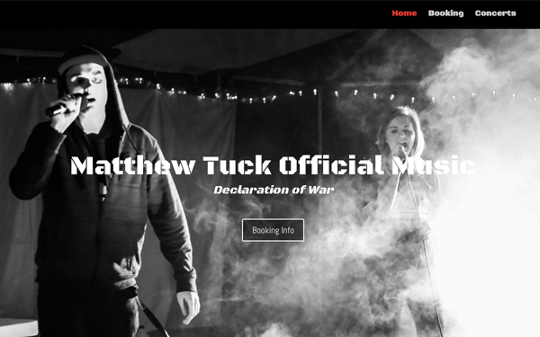 Matthew Tuck Official Music